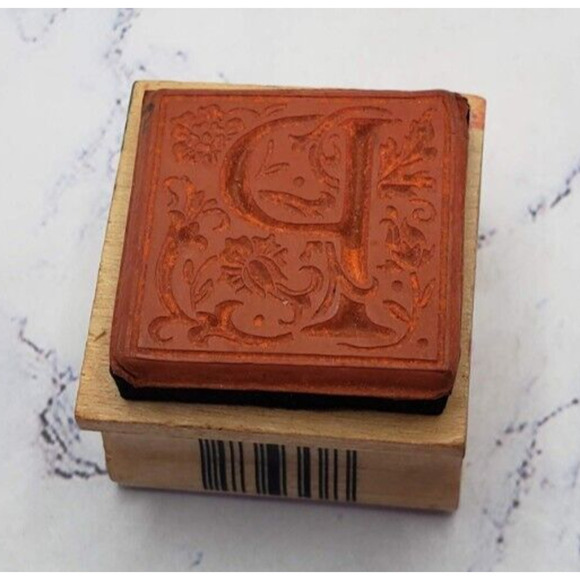 Lot of 5 Wood Mounted Rubber Stamps Dogs Bears and Flowers - Picture 8 of 16